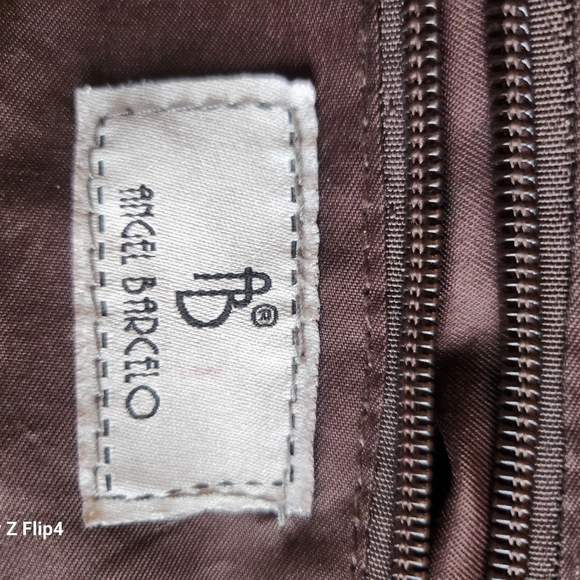 Angel Barcelo Vegan Purple Tie-Dye Crossbody Bag EUC - Picture 13 of 16